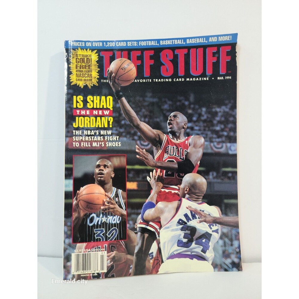 Vtg Tuff Stuff Magazine March 1994 Michael Jordan Chicago Bulls NBA Sports Cards